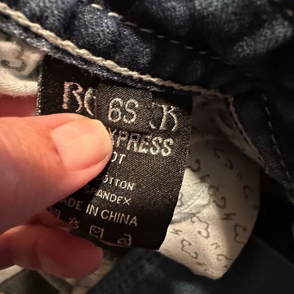 Rerock for Express bootcut distressed jeans Size 6S Western Jeans - Picture 9 of 9